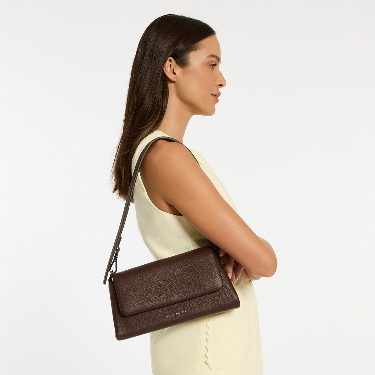 Zenith Women's Cocoa Leather Bag | Status Anxiety®