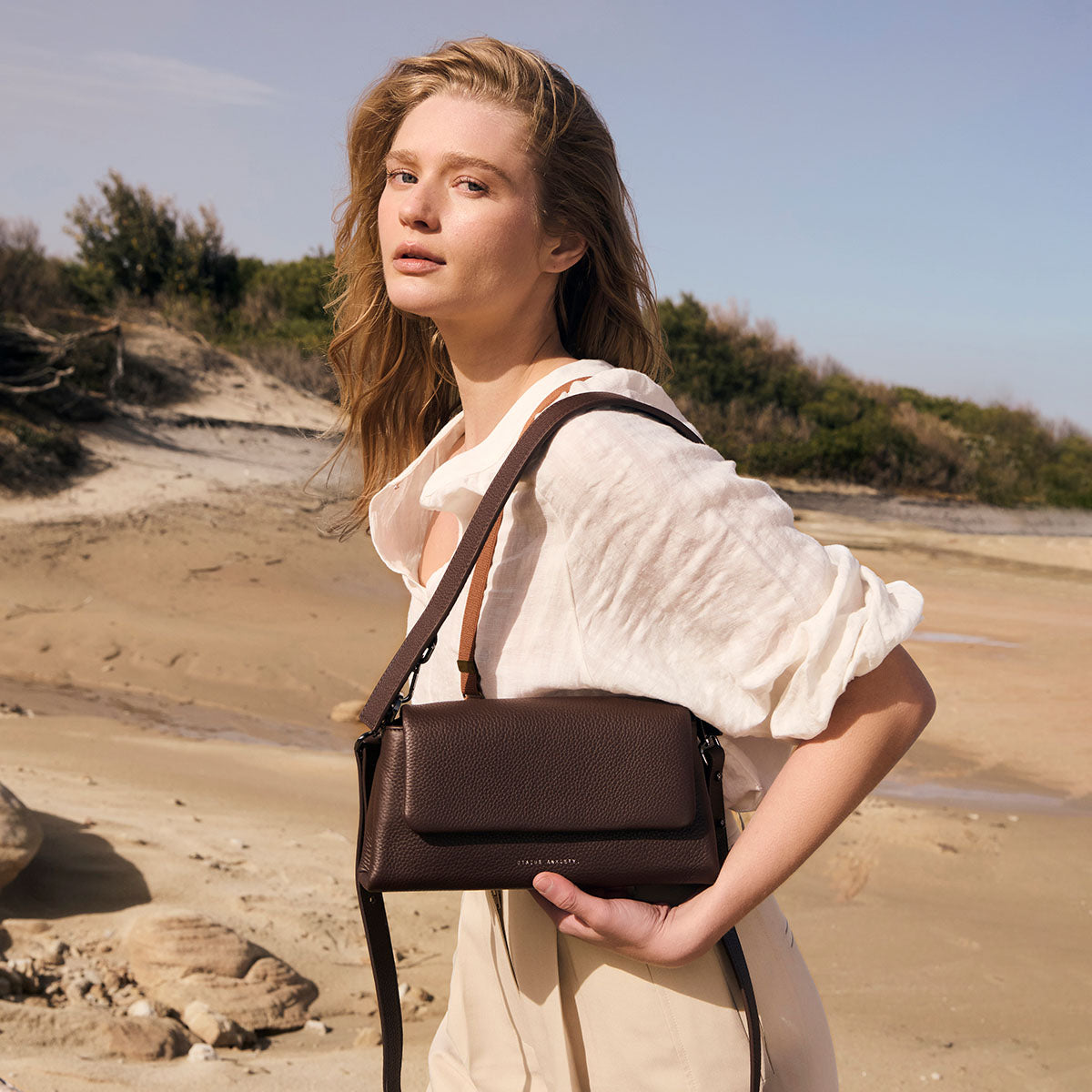 Status Anxiety Zenith Women’s Leather Bag Cocoa