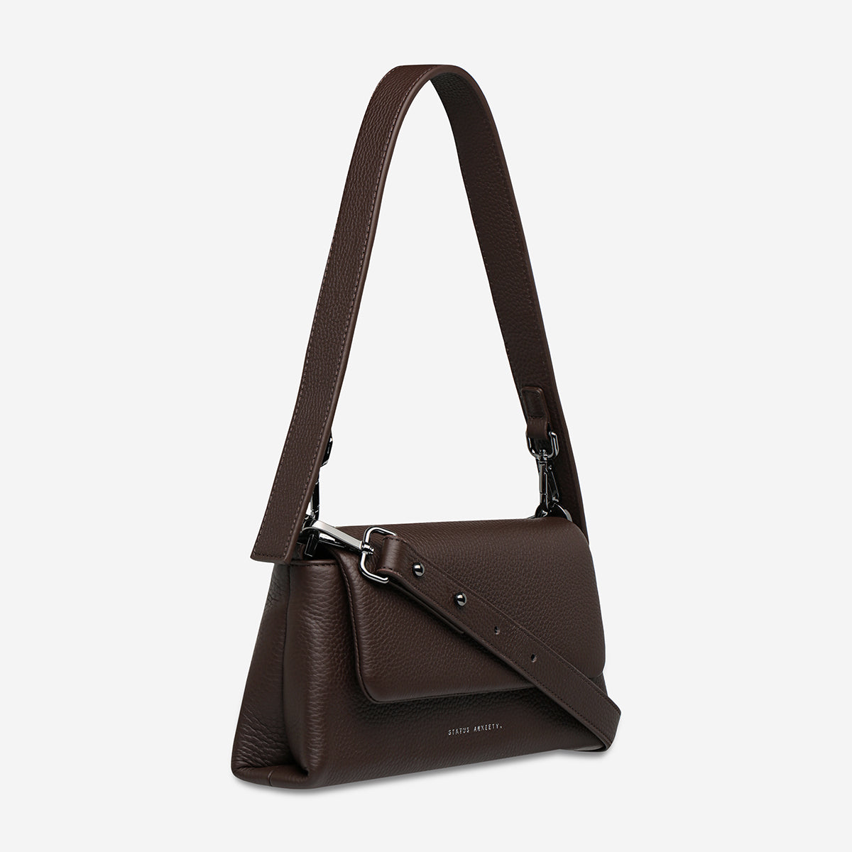 Zenith Women's Cocoa Leather Bag | Status Anxiety®