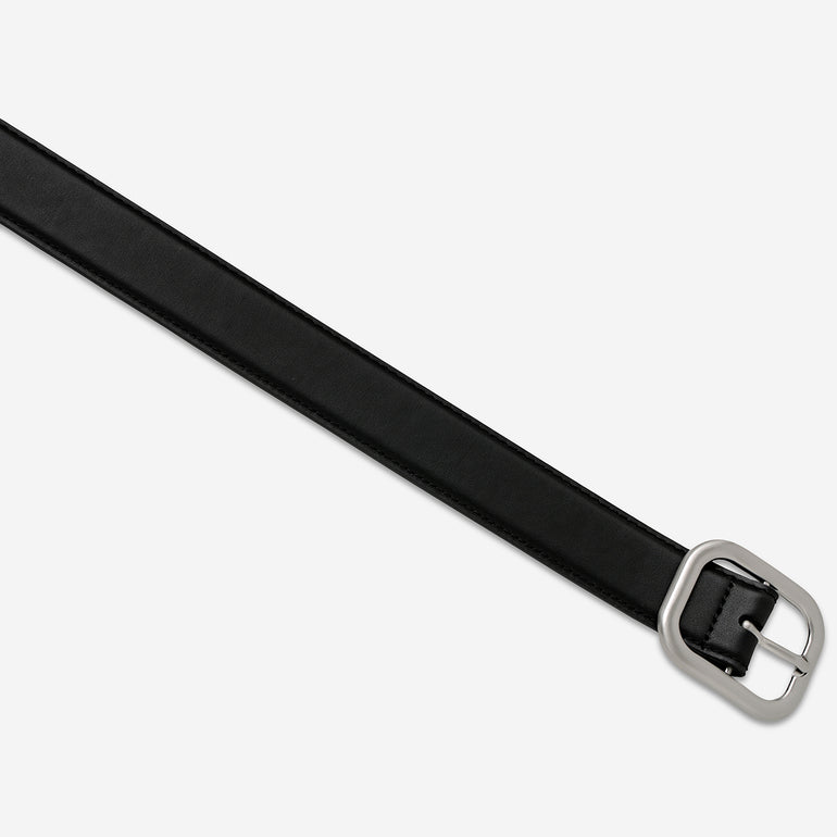 Status Anxiety Falling Quiet Women's Leather Belt Black/Silver