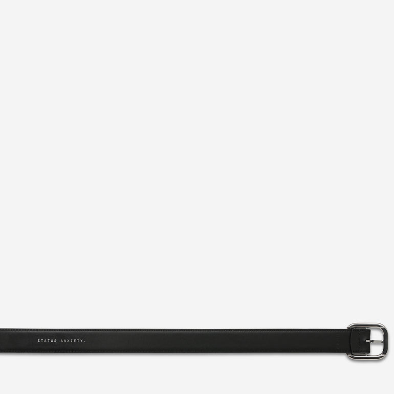 Status Anxiety Falling Quiet Women's Leather Belt Black/Silver