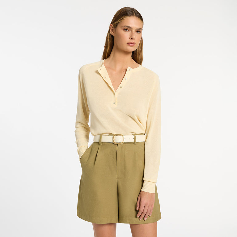 Status Anxiety Falling Quiet Women's Leather Belt Ivory/Gold