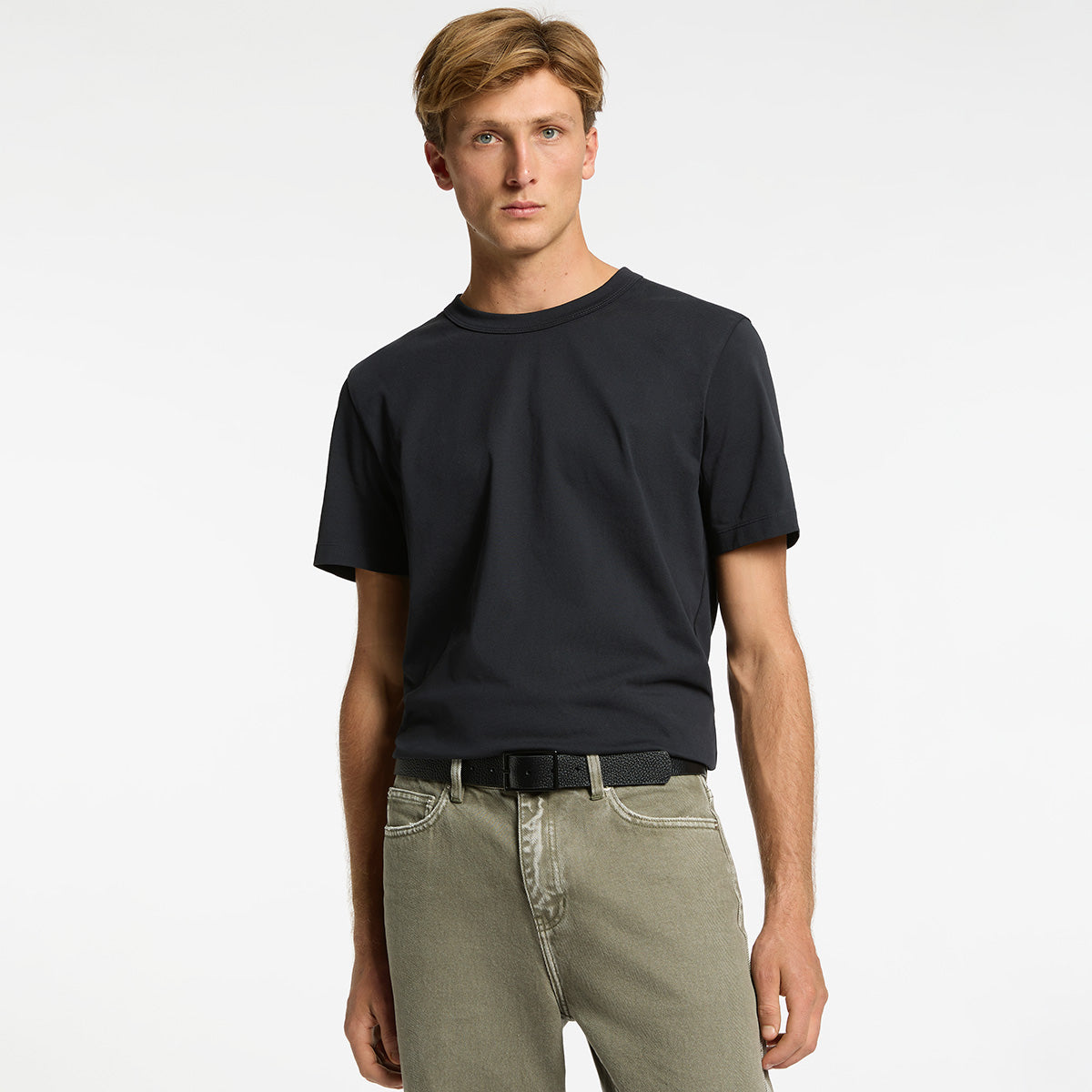 Status Anxiety Getting Real Unisex Leather Belt Black