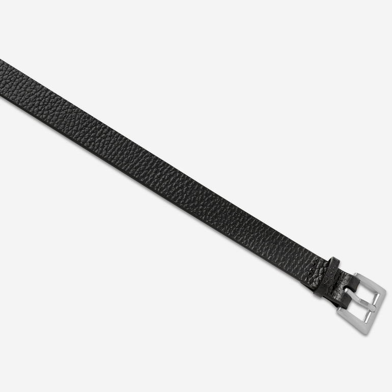 Status Anxiety ‘Part of Me’ Women's Leather Belt Black / Silver