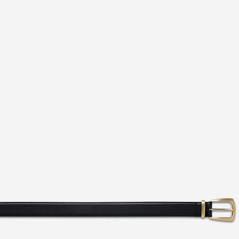 Status Anxiety Some time later Women's Leather Belt Black/Gold
