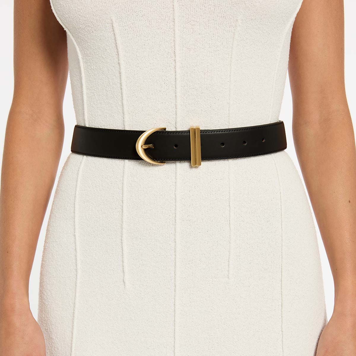 Status Anxiety Under Your Spell Women's Leather Belt Black/Gold