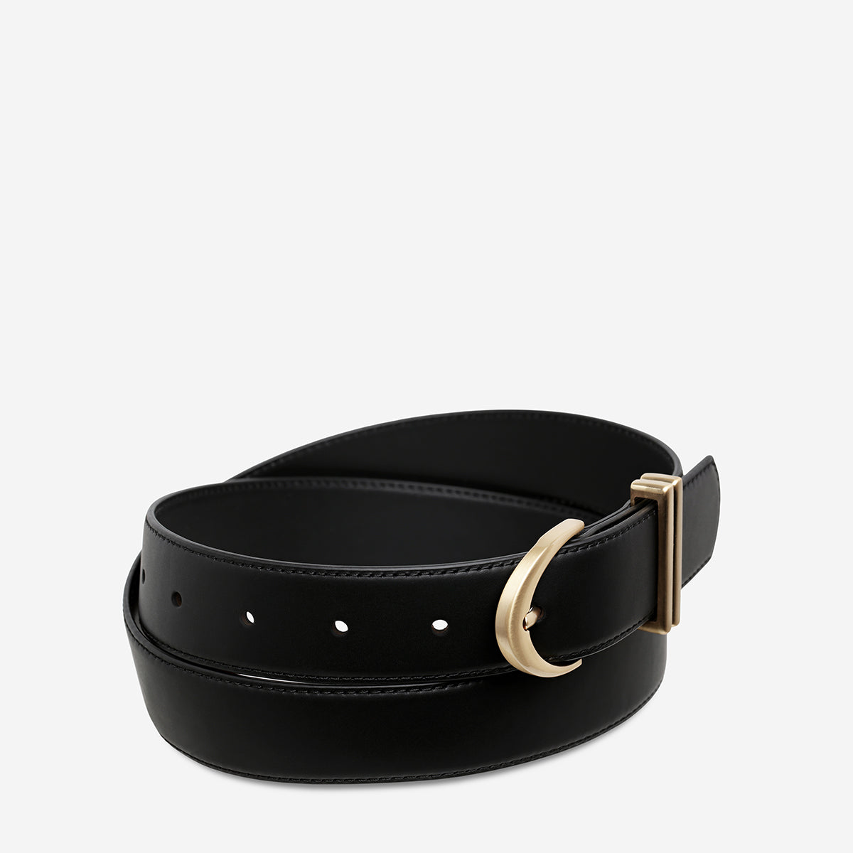 Status Anxiety Under Your Spell Women's Leather Belt Black/Gold