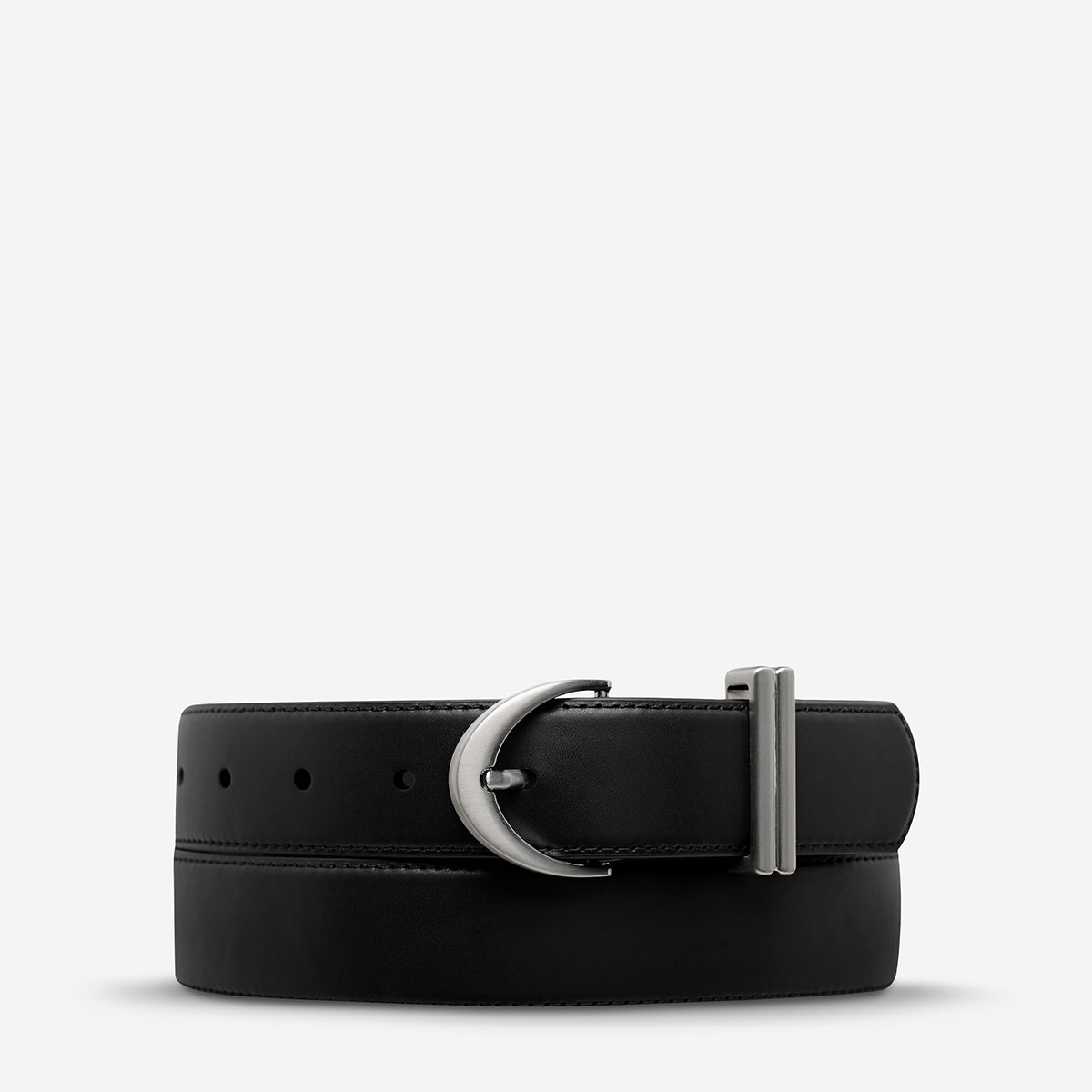 Status Anxiety Under Your Spell Women's Leather Belt Black/Silver