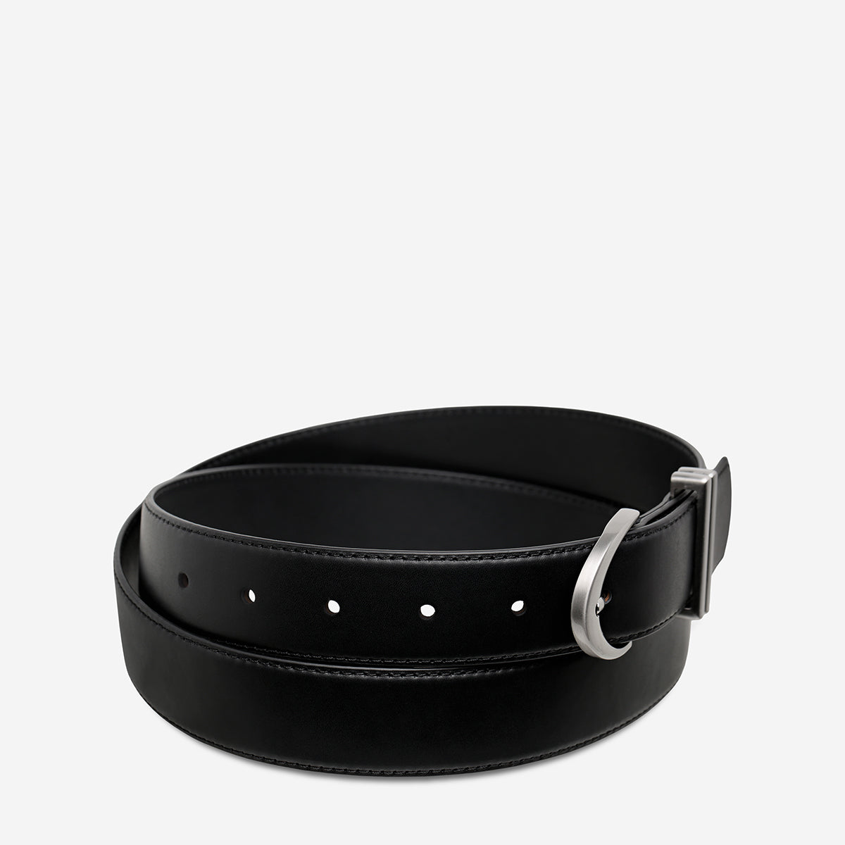 Status Anxiety Under Your Spell Women's Leather Belt Black/Silver