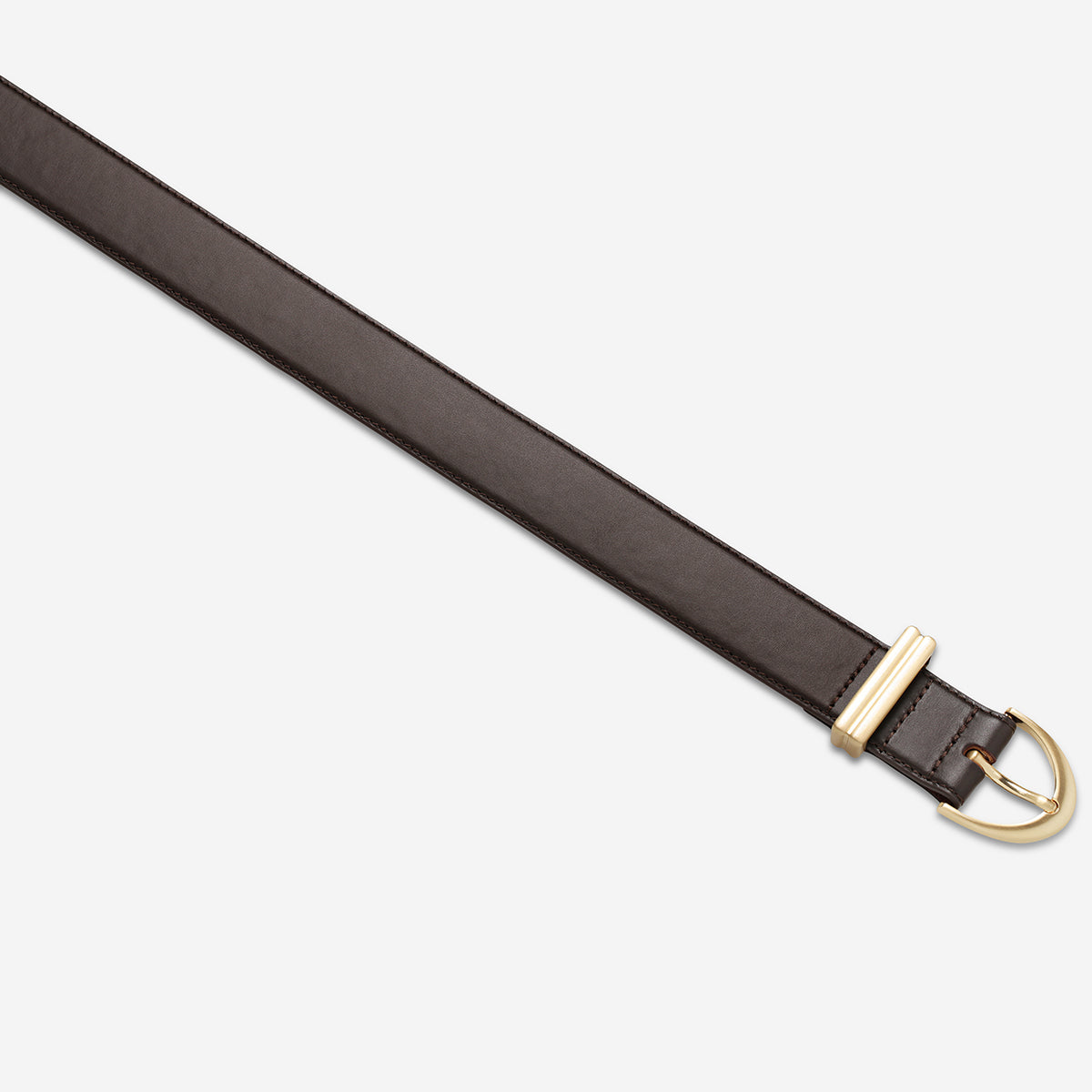 Status Anxiety Under Your Spell Women's Leather Belt Choc/Gold