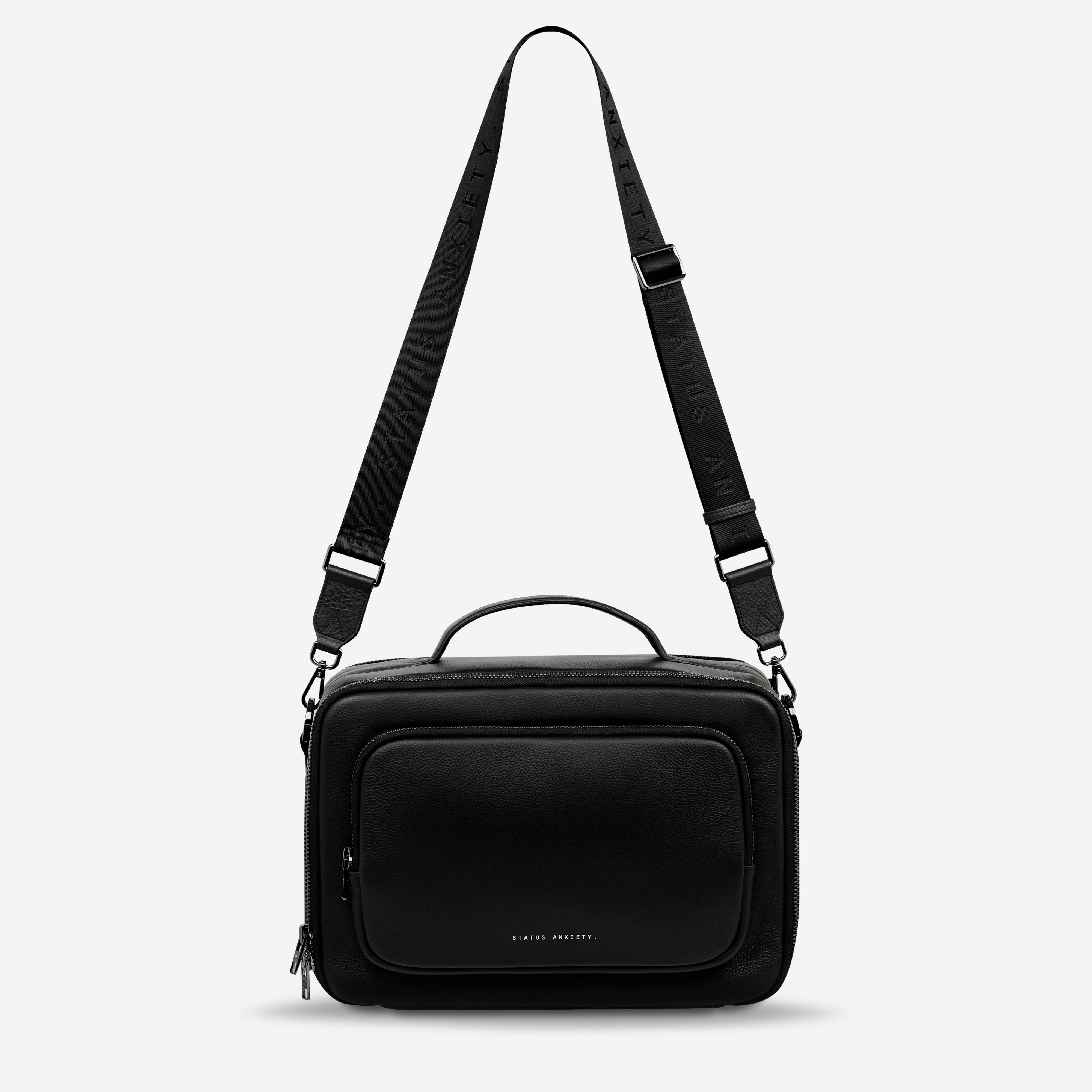 Status Anxiety Nostalgia Leather Camera Bag Black