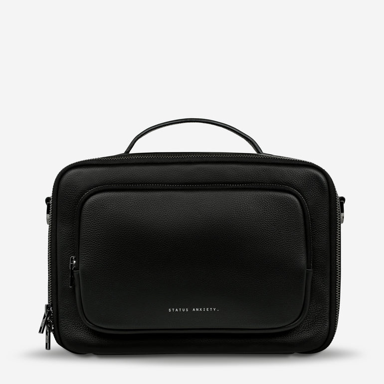 Status Anxiety Nostalgia Leather Camera Bag Black