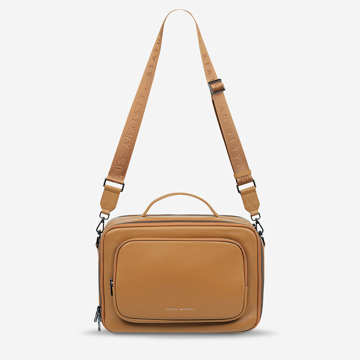 Status Anxiety Nostalgia Leather Camera Bag Tan