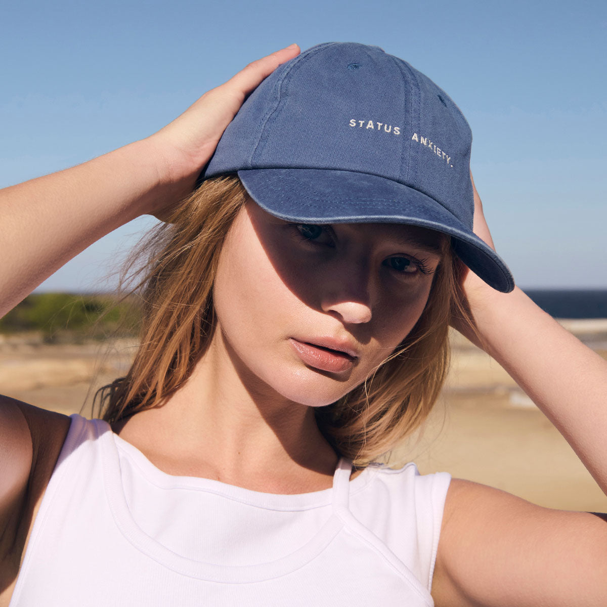 Status Anxiety Under the Sun Hat French Blue