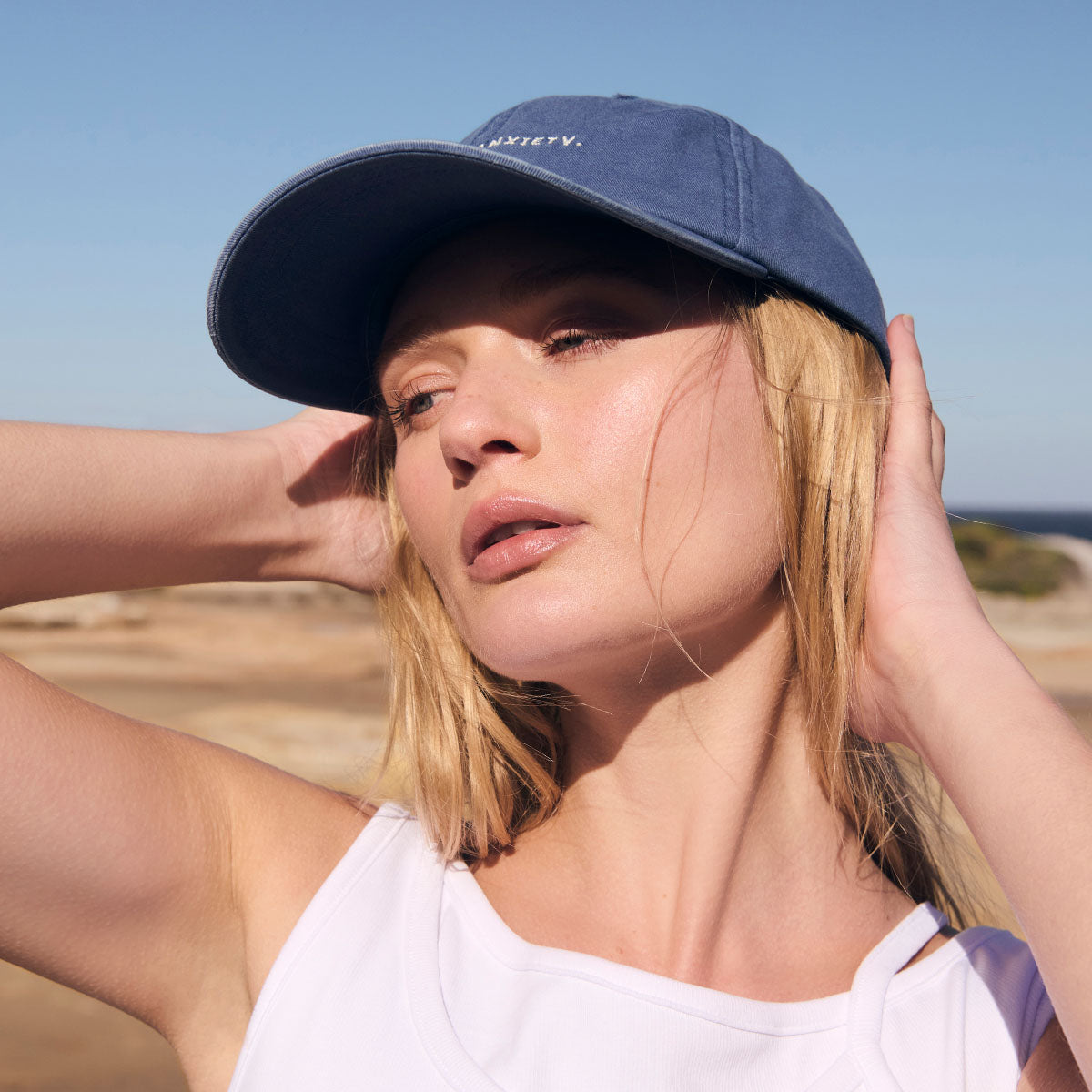 Status Anxiety Under the Sun Hat French Blue