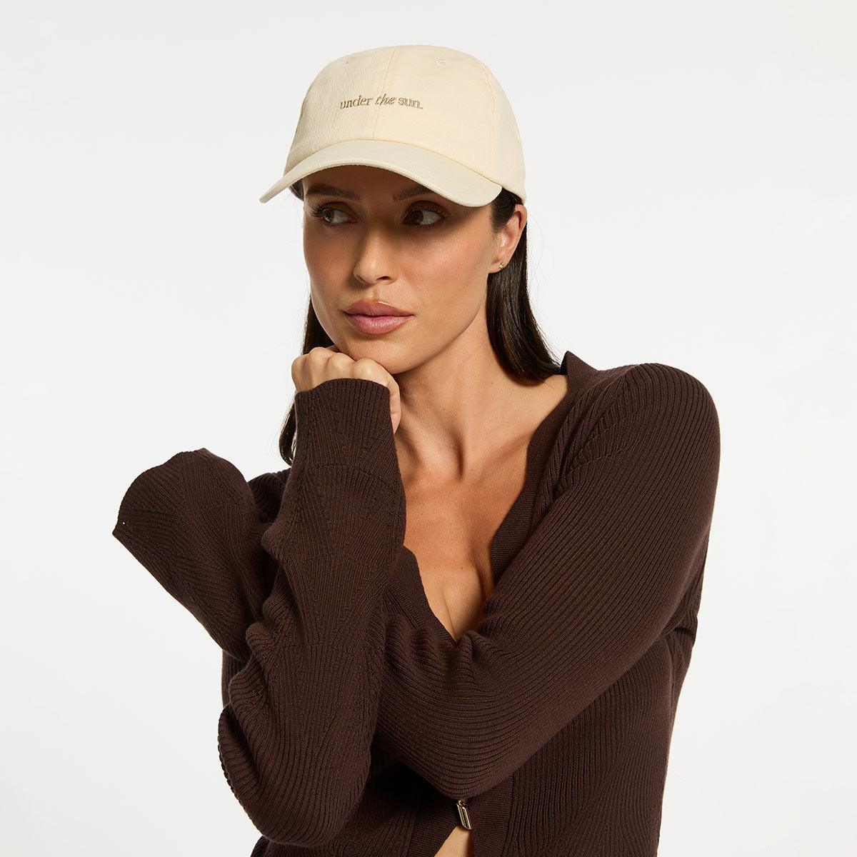 Status Anxiety Under the Sun Logo Hat Cream
