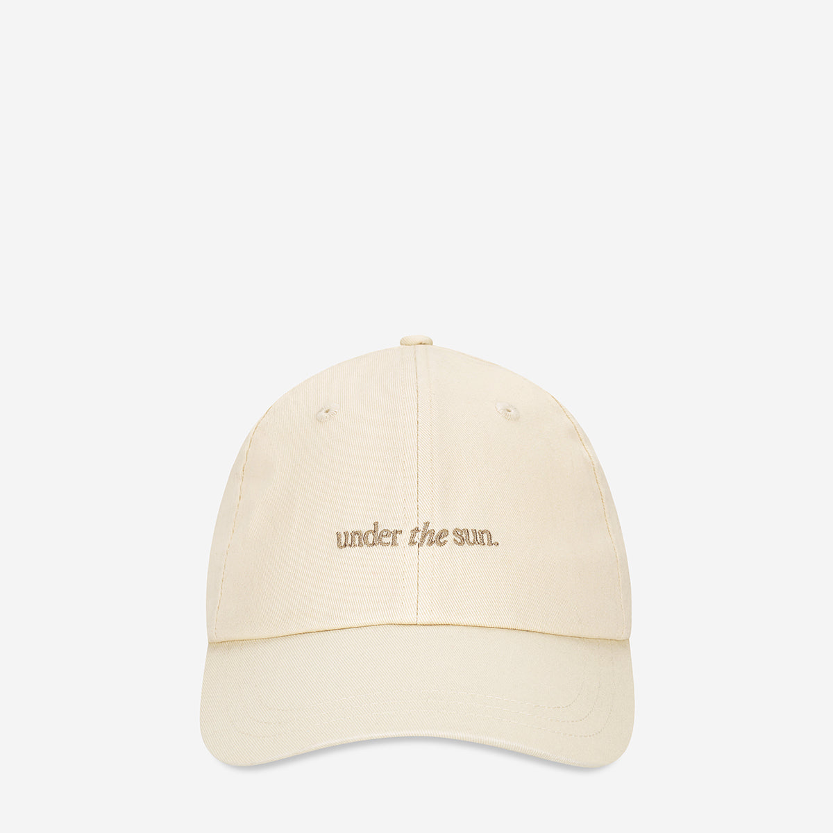 Status Anxiety Under the Sun Logo Hat Cream