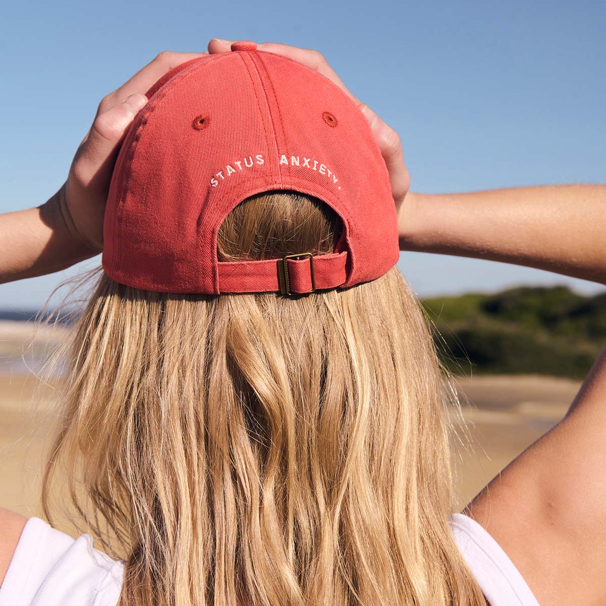 Status Anxiety Under the Sun Logo Hat Watermelon