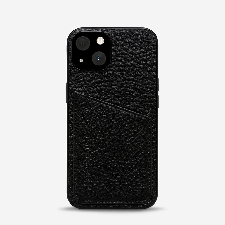 Status Anxiety Who's Who Leather iPhone Cases Black