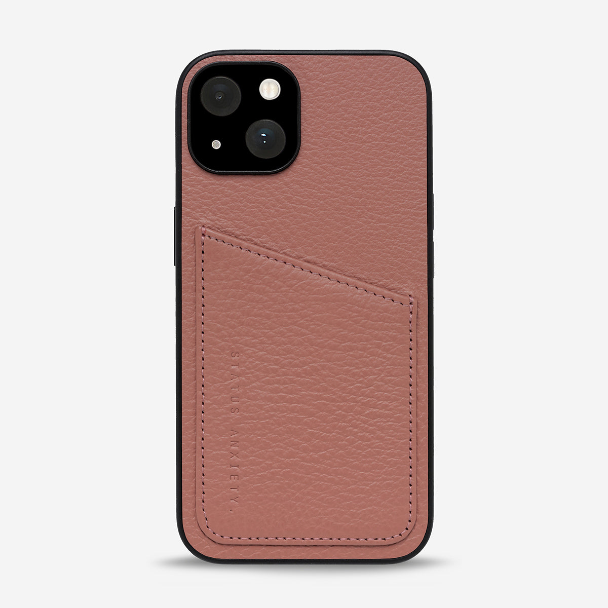 Status Anxiety Who's Who Leather iPhone Cases Dusty Rose