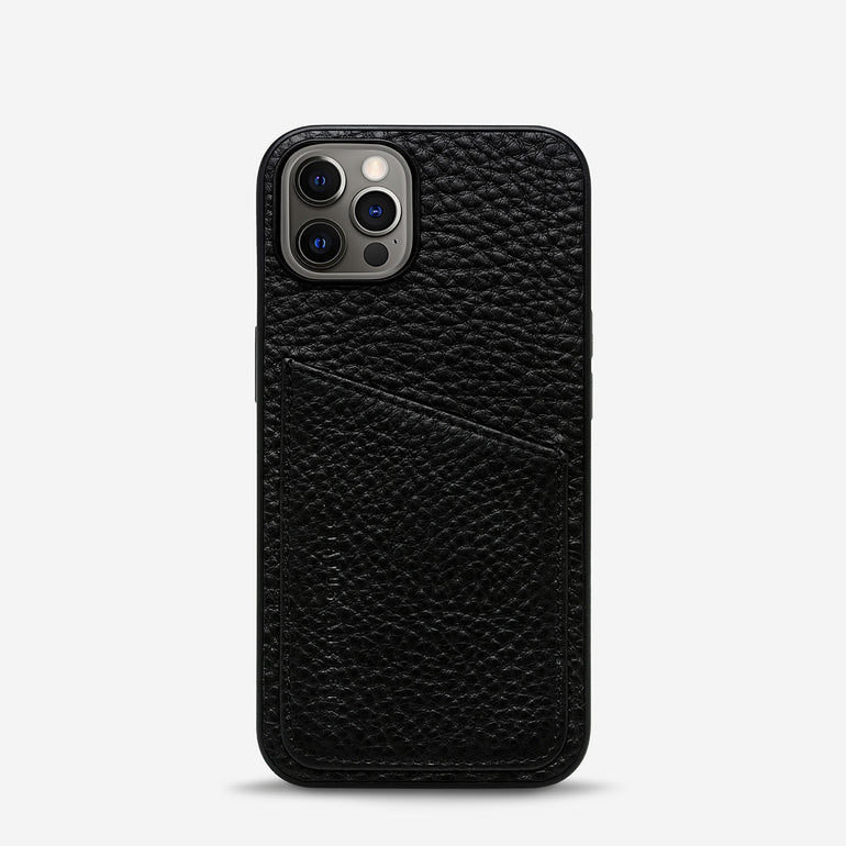 Status Anxiety Who's Who Leather iPhone Cases Black