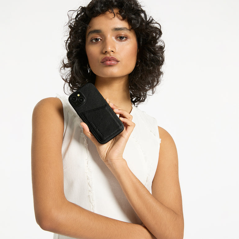 Who's Who Black Leather Phone Cases Who's Who Black Leather Phone Cases