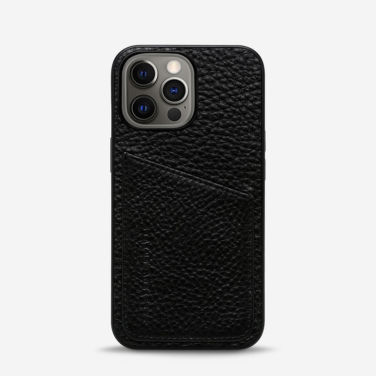 Status Anxiety Who's Who Leather iPhone Cases Black