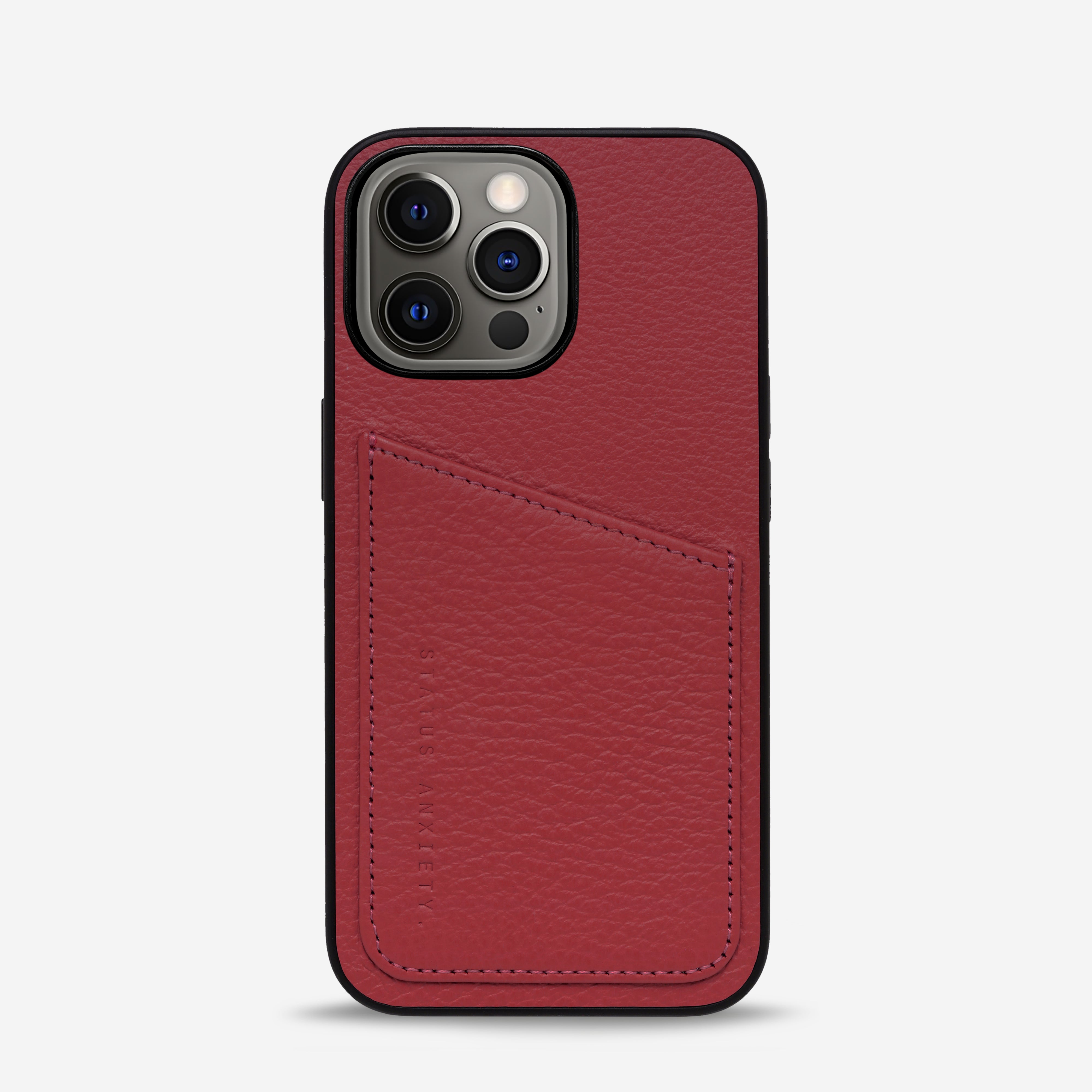 Status Anxiety Who's Who Leather iPhone Cases Rouge