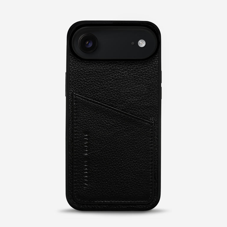 Status Anxiety Who's Who Leather iPhone Cases Black