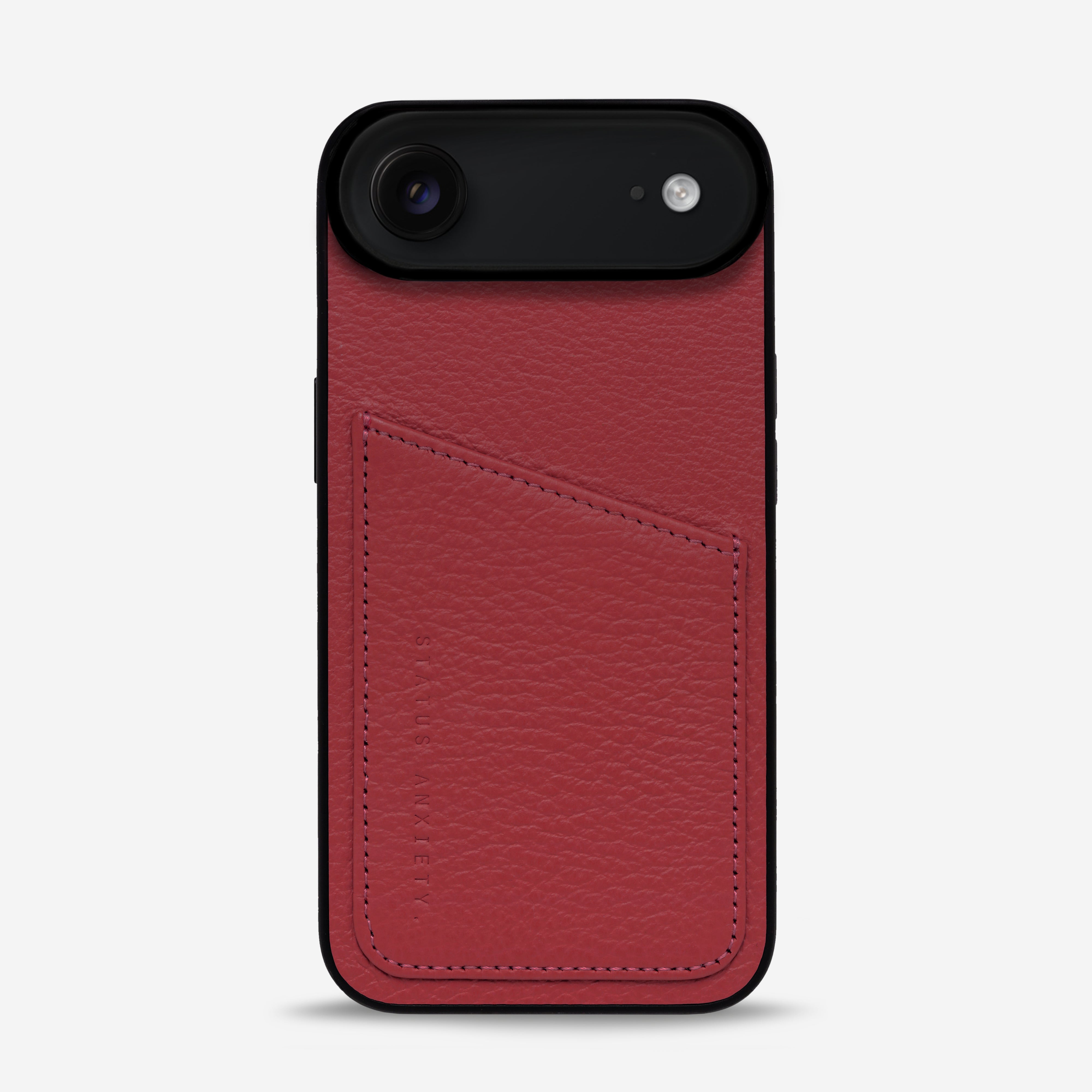Status Anxiety Who's Who Leather iPhone Cases Rouge