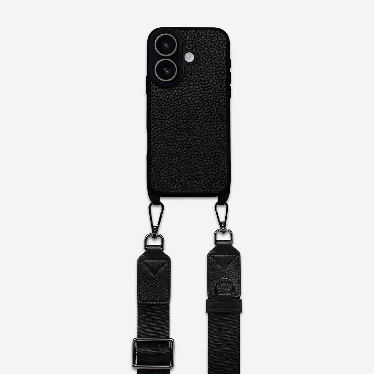 Status Anxiety Enough To Leave Leather iPhone Case Black