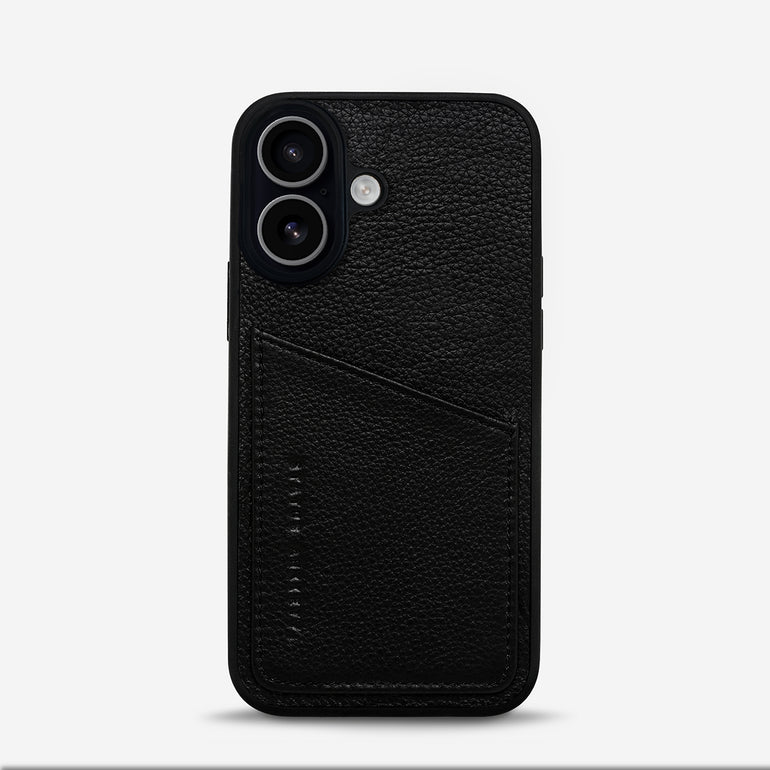 Status Anxiety Who's Who Leather iPhone Cases Black