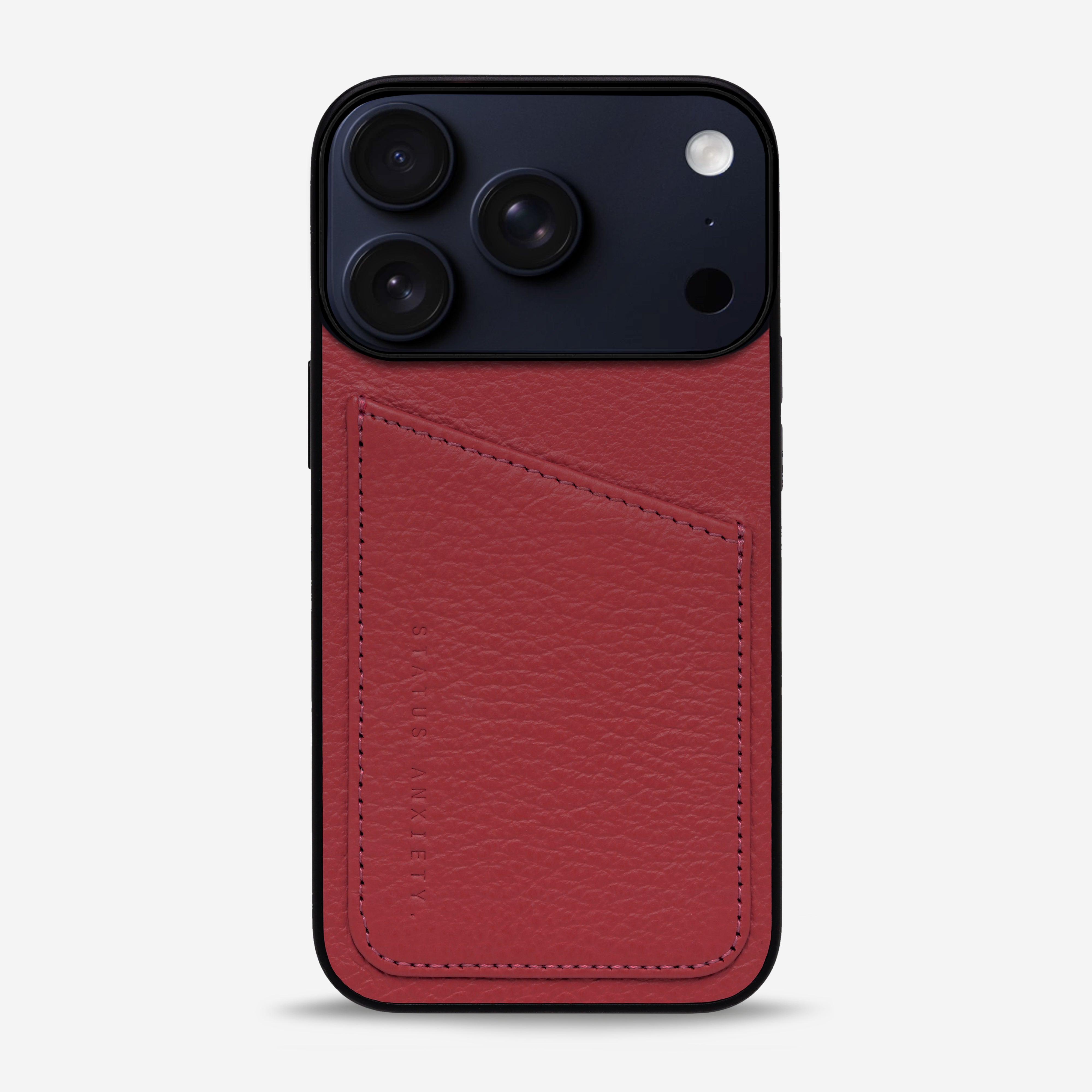 Status Anxiety Who's Who Leather iPhone Cases Rouge