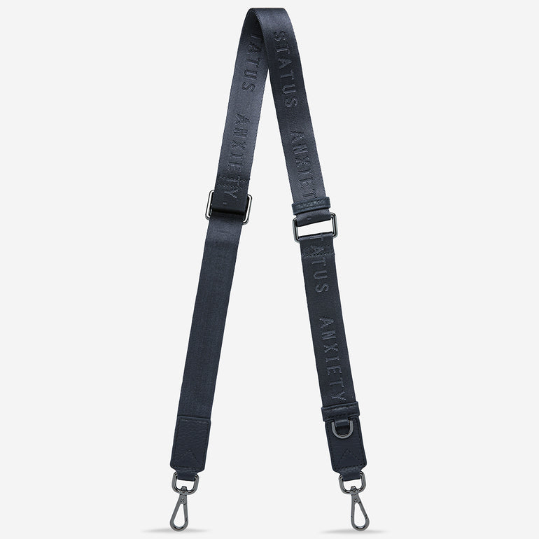 Status Anxiety Midnight Blue Thin Webbed Strap for Bags 