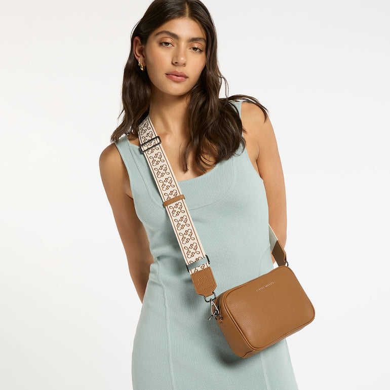 Status Anxiety Camel Jacquard Strap for Bags