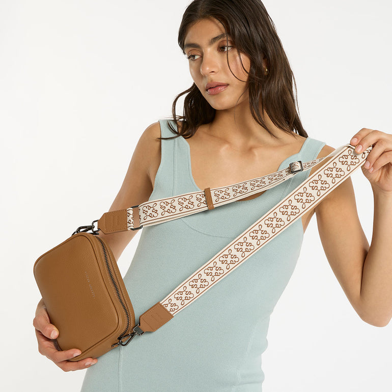 Status Anxiety Camel Jacquard Strap for Bags