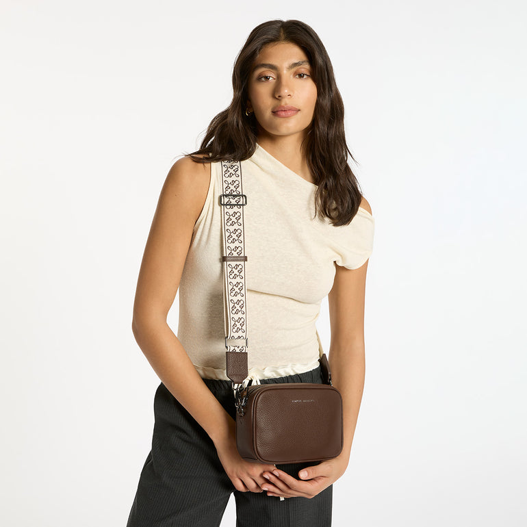 Status Anxiety Cocoa Jacquard Strap for Bags