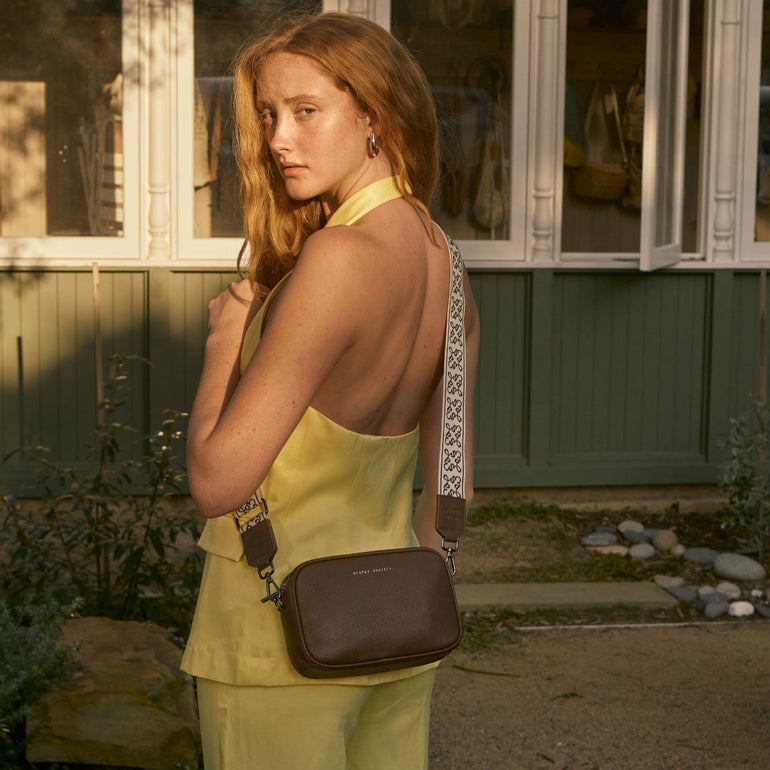 Status Anxiety Cocoa Jacquard Strap for Bags