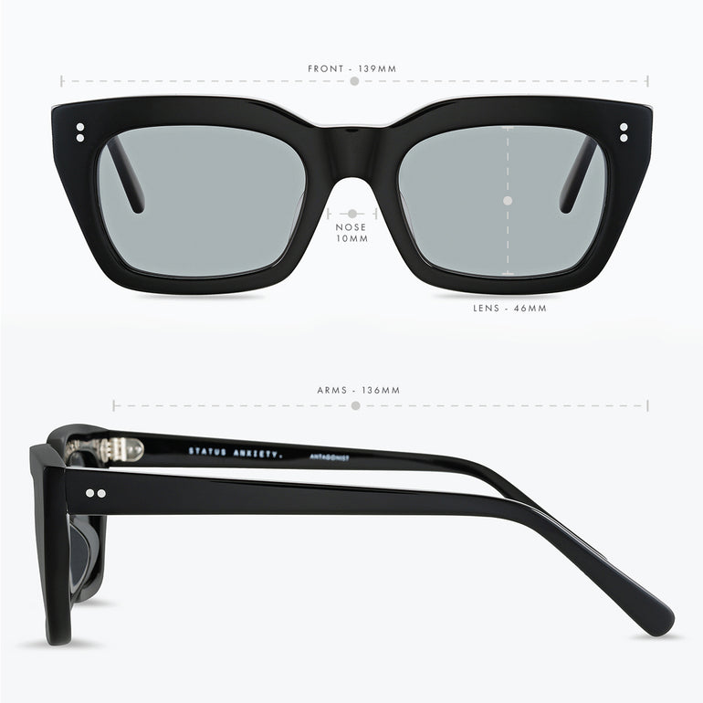 Status Anxiety Antagonist Sunglasses Black