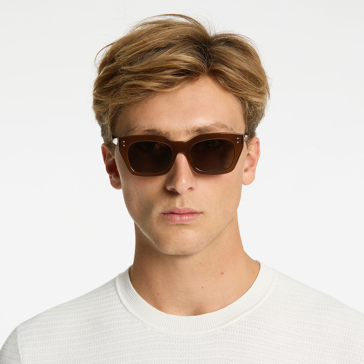 Status Anxiety Antagonist brown sunglasses for men