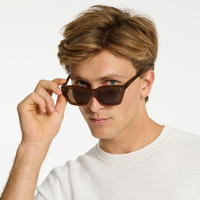 Status Anxiety Antagonist brown sunglasses for men