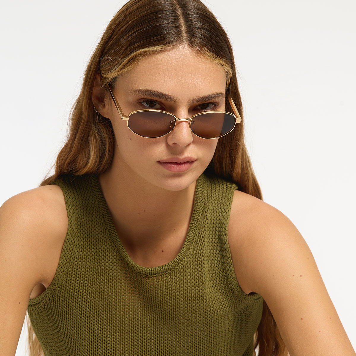 Status Anxiety Enigma Sunglasses Gold