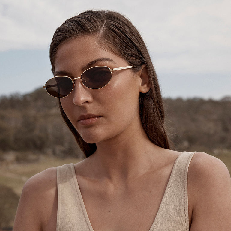 Status Anxiety Enigma Sunglasses Gold