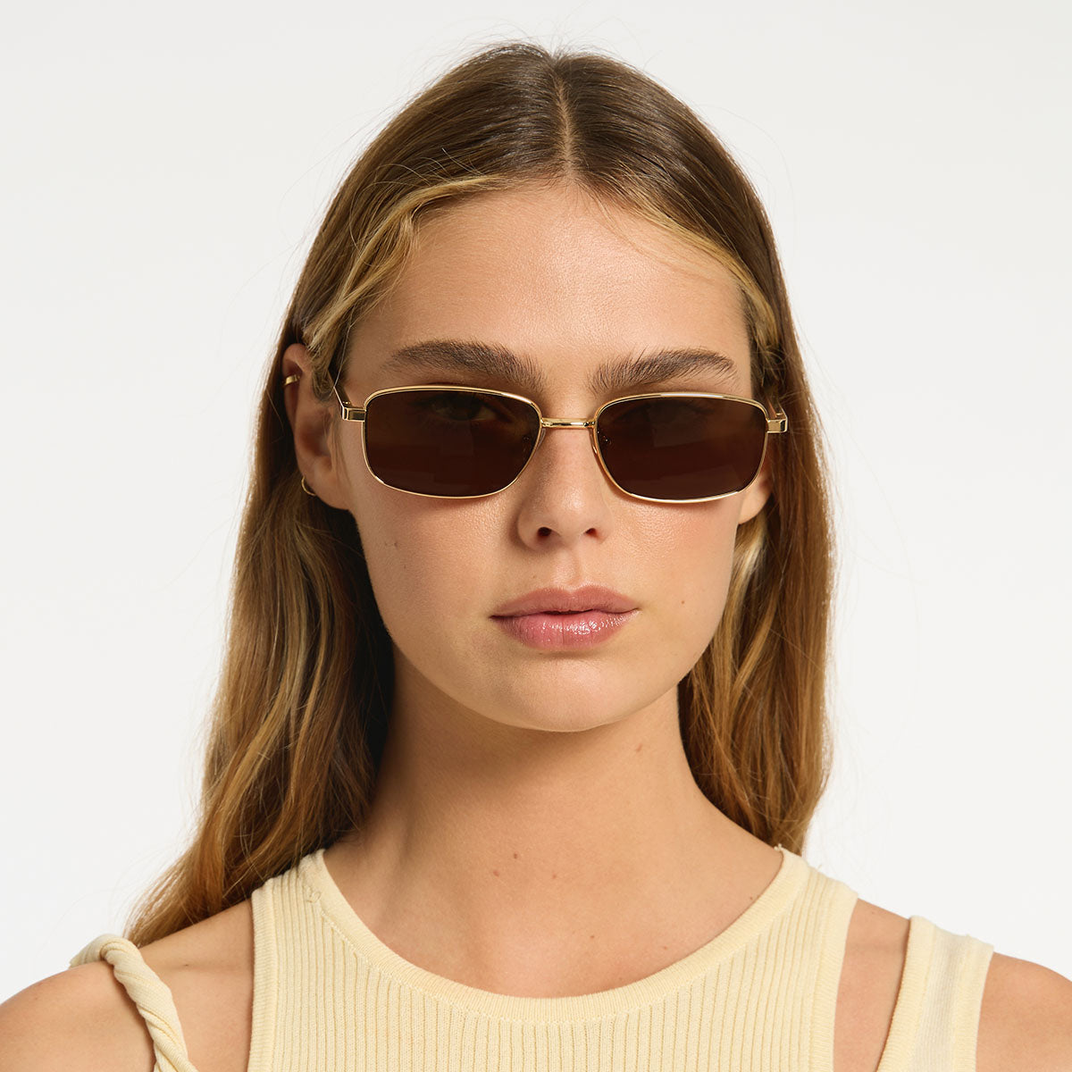 Status Anxiety Hypnosis Sunglasses Gold