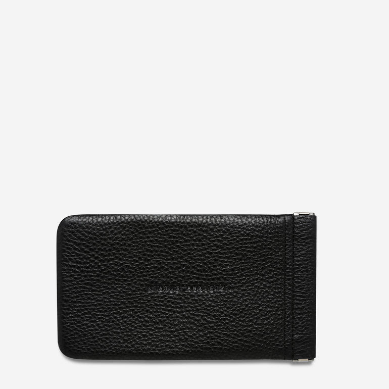 Status Anxiety Keepsake Leather Glasses Pouch Black
