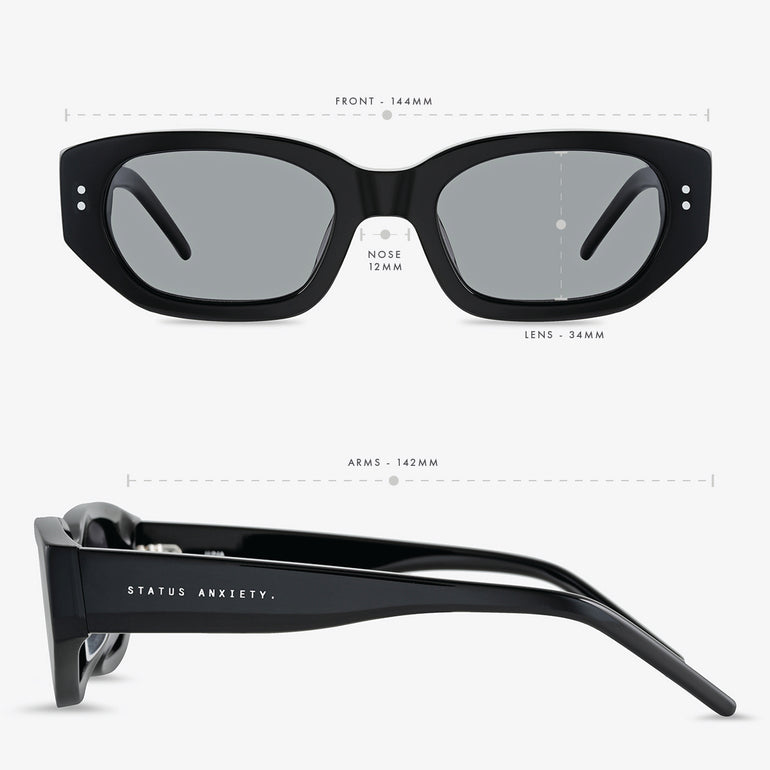 Status Anxiety Luna Sunglasses Black