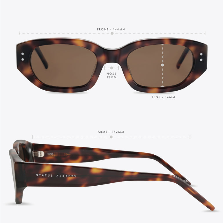 Status Anxiety Luna Sunglasses Brown Tort