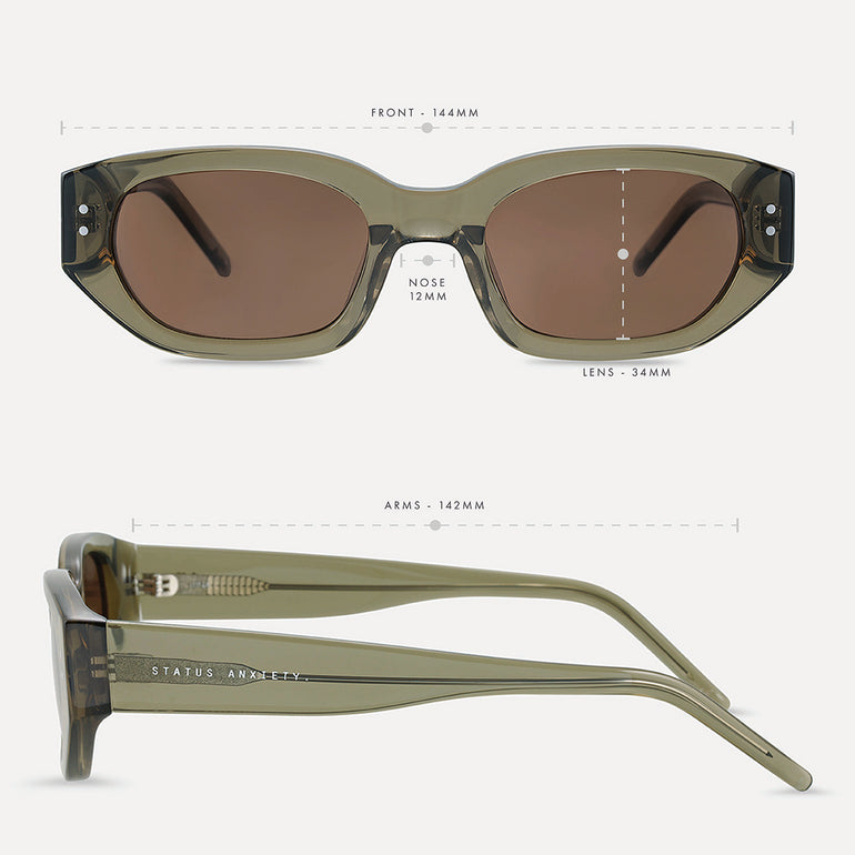 Status Anxiety Luna Sunglasses Moss