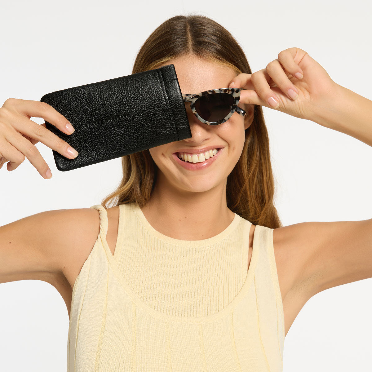 Keepsake Black Sunglasses Pouch | Status Anxiety