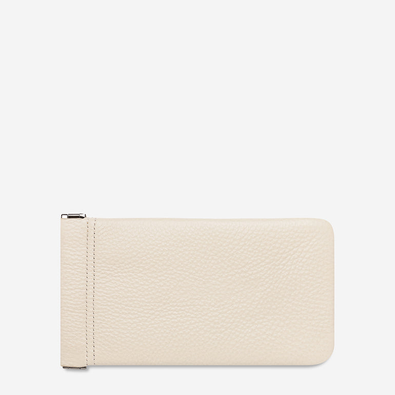 Status Anxiety Keepsake Leather Glasses Pouch Oat